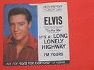 Elvis Presley Long lonely highway RCA 45 w/Sleeve  Mint- 