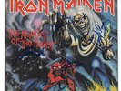 IRON MAIDEN - SIGNED BY BAND VINYL LP SLEEVE ONLY - ORIGINAL