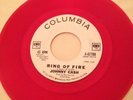 Johnny Cash 45 Ring Of Fire White Label Promo W Red Vinyl Mint