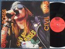 GUNS 'N ROSES. Civil War, Rare Live, Metal Mess Vinyl LP, Nude Back Cover