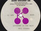 NEIL SEDAKA Laughter In The Rain ORIGINAL ACETATE Kirshner US 45 ONE KNOWN COPY