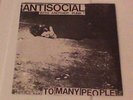ANTISOCIAL To Many People RARE skinhead oi punk