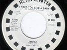 northern soul 45 JANICE I NEED YOU LIKE A BABY/I THANK YOU KINDLY DJ
