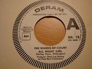 The WARDS OF COURT :  All night girl - DERAM 18.  (Belgium 7