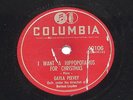 I WANT A HIPPOPOTAMUS FOR CHRISTMAS by GAYLA PEEVEY (78 rpm record COLUMBIA)