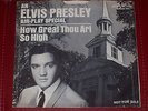 ELVIS PRESLEY RARE PROMO 45 HOW GREAT THOU ART WITH PICTURE SLEEVE