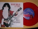 marc bolan t.rex christmas bop / xmas riff c/w xmas flexi message red vinyl prom