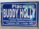 RÉPLIQUE plaque de rue place BUDDY HOLLY rock'n'roll  personnalisation possible