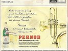 BEATLES Mega rare PERNOD advertising sleeve of German Strawberry Fields Forever