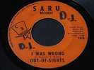 Out-of-Sights   I Was Wrong / My Woman's Love   Saru Ohio northern soul 45 HEAR