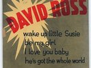 E2123 DAVID ROSS - WAKE UP LITTLE SUSIE - RARE NORWAY EP / PS