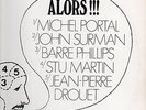 RARE FRENCH MICHEL PORTAL/ JOHN SURMAN/ BARRE PHILLIPS/ STU MARTIN LP : ALORS 