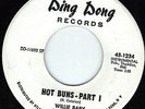 LATIN SOUL FUNK BOOGALOO PROMO 45 Hot Buns Part I, II WILLIE BABY Ding Dong 1234