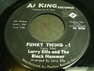 45 RPM  LARRY ELLIS & BLACK HAMMER  Funky Thing PT1 & 2  VG++  SOUL  FUNK