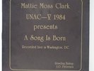 Mattie Moss Clark & UNAC-V 1984 - A Song Is Born LP - DME - Black Gospel VG+