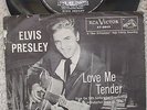 Elvis Presley - Love Me Tender -  Black/White PS + Rarer Silverline 45
