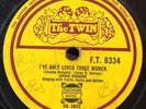 Jimmie Rodgers/Cliff Carlisle 78 rpm on Twin (India), F.T. 8334. VERY SCARCE