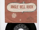 RARE CHRISTMAS  PICTURE SLEEVE AND 45RPM,,JINGLE BELL ROCK,,BOBBY HELMS,,,,DECCA