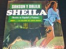 1972 SHEILA Sanson y Dalila SUNG IN SPANISH 7” MEXICAN PROMO EP