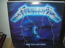 METALLICA Ride the lightning LP 1984 MUSIC FOR NATIONS BEIGE LABELS, OLD LOGO