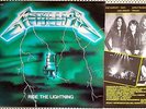 METALLICA ride the lightning LP 1984 bernett GREEN cover FRENCH PRESS red label