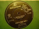 UK PARLOPHONE-THE VALKYRIES-WHATS YOUR NAME?- VG