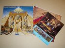 IRON MAIDEN - POWERSLAVE LP RARE TEXTURED SLEEVE + 2 INNERS CANADA PRESS LISTEN