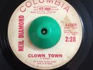 Rare Neil Diamond 45 Clown Town on Columbia PROMO 1st Solo 45 HEAR