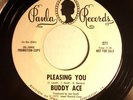 BUDDY ACE Pleasing You / I Wonder PAULA  Northern Soul Funk  45 Promo