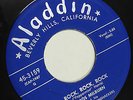 Amos Milburn BLUES R&B 45 Rock Rock Rock / Boo Hoo on Aladdin Label HEAR #BB101