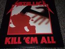Metallica Kill 'em all vinyl album on MegaForce records