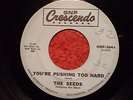 The Seeds- You're Pushing Too Hard/ Out Of The Question 45 RPM Rare 1st Issue