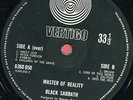 Black Sabbath LP Master of Reality UK vertigo swirl 1st press 4 pictures