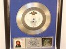 Kylie Minogue, Wouldn't Change A Thing, Platin Record, Schallplatte, Award, gold