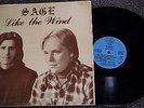 SAGE Like the Wind PRIVATE Folk/RURAL PSYCH 1978 Detroit ALT-COUNTRY/SSW rare LP