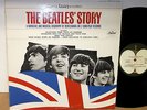 THE BEATLES STORY 2 LPs RARE ALL RIGHTS RESERVED APPLE LABELS