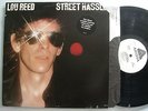 LOU REED Street Hassle  ORIG US LP RARE WHITE LABEL PROMO  HYPE STICKER