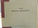 RED ELECTRIC HMV SET: EDWIN FISCHER PLAYS BACH SOCIETY SET- VOLUME III (1935)