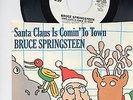 rare promo bruce springsteen vinyl 45 rpm single & sleeve. minty. santa claus is