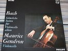 PHILIPS HI-FI STEREO 835 272/74 ED1 BACH CELLO SOLO SUITES MAURICE GENDRON plum
