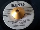 EUGENE CHURCH - THE RIGHT GIRL, THE RIGHT TIME / PRETTY BABY on KING 45 RNB