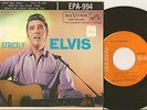 Strictly Elvis Presley RCA Victor EPA 994 Orange Label Picture Sleeve PS