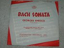 GEORGES ENESCO Bach Sonata 2 UNACCOMPANIED VIOLIN Rare 10
