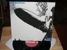 lp led zeppelin I, plum labeled, turquoise lettered 1st press reissue