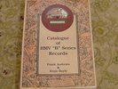 CATALOGUE OF HMV 
