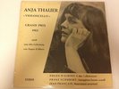 ANJA THAUER Violoncello Grand Prix 1962 SCHUBERT Arpeggione-Sonate A-Moll LP