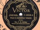 Victor 38528 REV. F.W. McGEE Pauls Heavenly Vision KILLER SANCTIFIED STOMPER E+