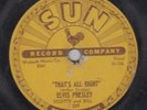 ELVIS PRESLEY That's All Right/Blue Moon Of Kentucky on SUN (209) Original 78