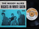 MOODY BLUES Nights Of White Satin DANISH 45 + PS Superb UK 7