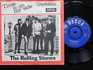 ROLLING STONES Time Is On My Side Danish Denmark 1965 45 + PS RARE 7